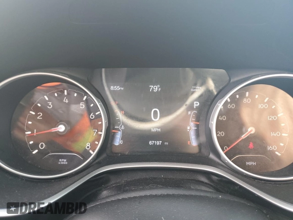 2019 Jeep Compass Latitude z VIN 3C4NJDBB5KT740982, wystawiony jako Copart lot #62478375 z przebiegiem 67 197 mil mil oraz Szkoda całkowita • Salvage title. Historia ofert i sprzedaży dostępna na DreamBid. Obrazek 9.