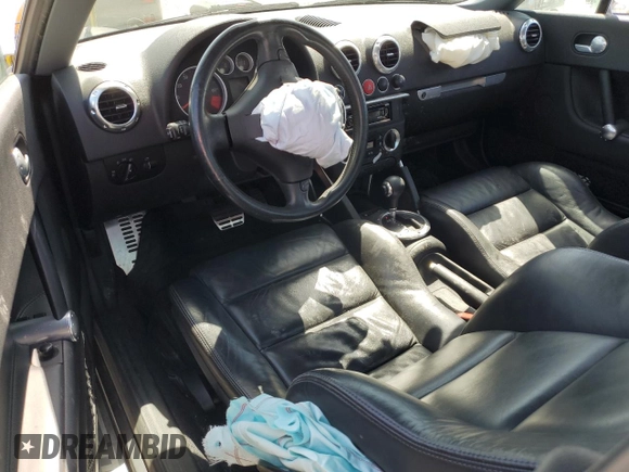 2005 Audi TT with VIN TRUSC28N451013207, listed as a Copart auction lot 55395294 with 43,365 mi miles and Salvage title. Bid and sale history available at DreamBid. Image 8.