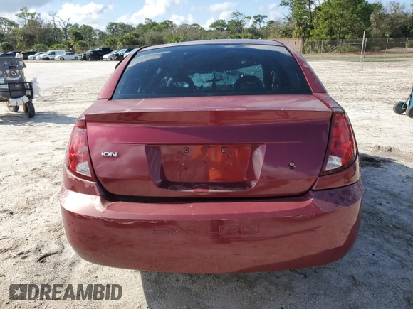 2005 Saturn ION with VIN 1G8AJ52F75Z168473, listed as a Copart auction lot 86841924 with 0 mi miles and Salvage Title. Bid and sale history available at carsss.com. Image 6.