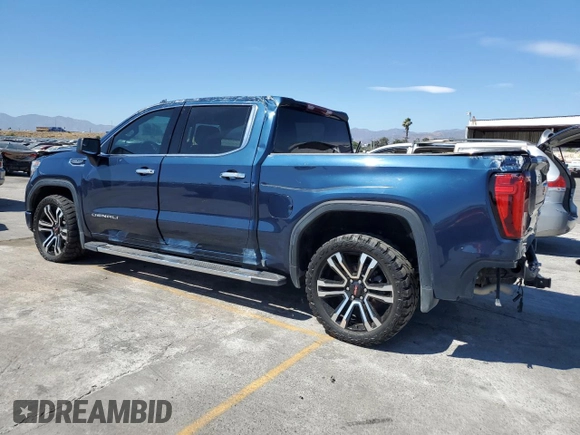2022 GMC Sierra 1500 Denali with VIN 3GTU9FEDXNG213711, listed as a Copart auction lot 64112245 with 63,476 mi miles and Salvage title. Bid and sale history available at DreamBid. Image 2.
