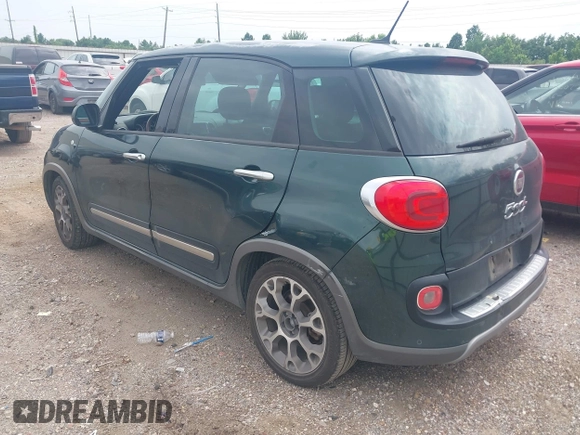 2014 FIAT 500L Trekking with VIN ZFBCFADH5EZ017402, listed as a IAAI auction lot 42769471 with 118,546 mi miles and . Bid and sale history available at DreamBid. Image 3.
