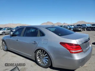 2014 Hyundai Equus Signature with VIN KMHGH4JHXEU076582, listed as a Copart auction lot 47231705 with 46,347 mi miles and Salvage Title. Bid and sale history available at DreamBid. Image 2.