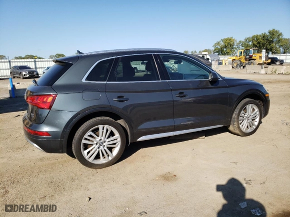 2018 Audi Q5 Premium Plus with VIN WA1BNAFY0J2011223, listed as a Copart auction lot 74570234 with 105,410 mi miles and Salvage Title. Bid and sale history available at carsss.com. Image 3.