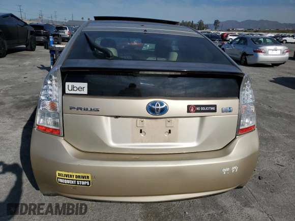 2010 Toyota Prius II with VIN JTDKN3DU7A0216244, listed as a Copart auction lot 50058925 with 109,762 mi miles and Salvage Title. Bid and sale history available at carsss.com. Image 6.