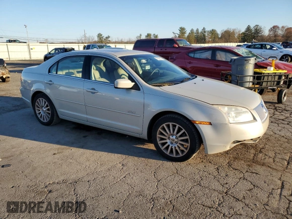 2008 Mercury Milan Premier with VIN 3MEHM02188R654834, listed as a Copart auction lot 79806114 with 102,149 mi miles and Salvage Title. Bid and sale history available at carsss.com. Image 4.