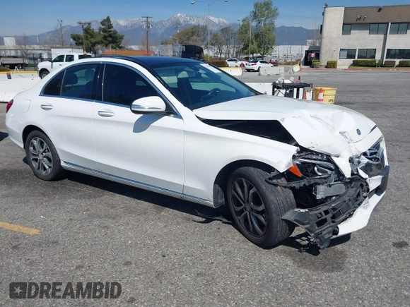 2015 Mercedes-Benz C 300 Luxury with VIN 55SWF4KBXFU020795, listed as a IAAI auction lot 41842174 with 113,630 mi miles and . Bid and sale history available at carsss.com. Image 1.