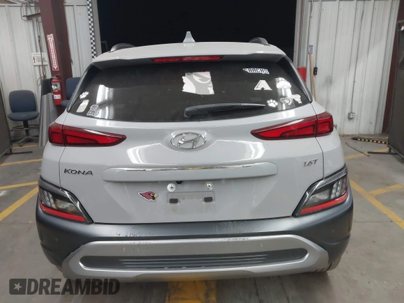 2022 Hyundai Kona Limited with VIN KM8K53A34NU837947, listed as a IAAI auction lot 40972462 with 16,906 mi miles. Bid and sale history available at carsss.com. Image 15.