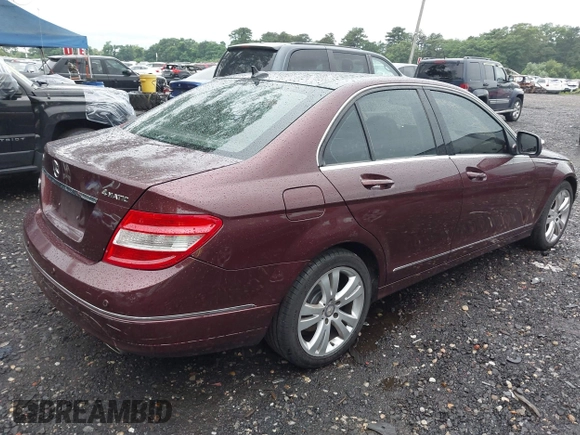 2008 Mercedes-Benz C 300 Sport with VIN WDDGF81X28F061629, listed as a IAAI auction lot 42606470 with 124,645 mi miles and . Bid and sale history available at DreamBid. Image 4.