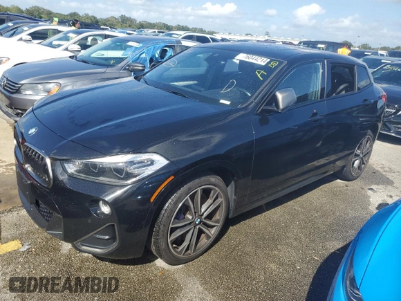 2019 BMW X2 M35i z VIN WBXYN1C50KEF29400, wystawiony jako Copart lot #76044214 z przebiegiem 66 309 mil mil oraz Nie do naprawy • Non repairable. Historia ofert i sprzedaży dostępna na DreamBid. Obrazek 1.