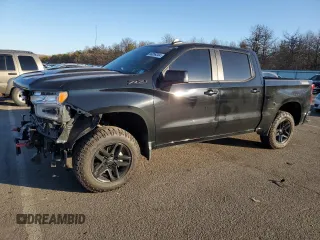 2023 Chevrolet Silverado 1500 LT Trail Boss with VIN 3GCPDFEK1PG265483, listed as a Copart auction lot 86899304 with 34,383 mi miles and Salvage Title. Bid and sale history available at DreamBid. Image 1.
