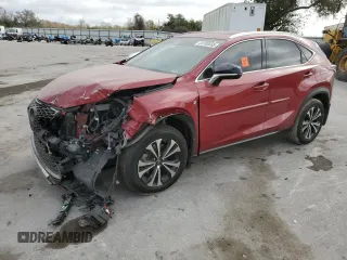 2020 Lexus NX with VIN JTJSARDZ8L5011464, listed as a Copart auction lot 44182665 with 45,620 mi miles and Salvage Title. Bid and sale history available at carsss.com. Image 1.