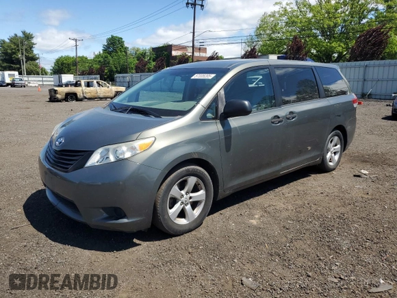 2012 Toyota Sienna with VIN 5TDZK3DC8CS198495, listed as a Copart auction lot 57335205 with 66,786 mi miles and Salvage title. Bid and sale history available at DreamBid. Image 1.