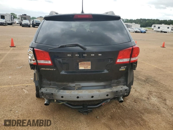 2017 Dodge Journey SXT with VIN 3C4PDCBG4HT571620, listed as a Copart auction lot 51596244 with 165,178 mi miles and Salvage Title. Bid and sale history available at carsss.com. Image 6.