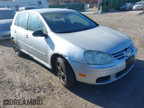 2007 Volkswagen Rabbit with VIN WVWDR71K67W052451, listed as a IAAI auction lot 41343935 with Not provided miles and . Bid and sale history available at DreamBid. Image 1.