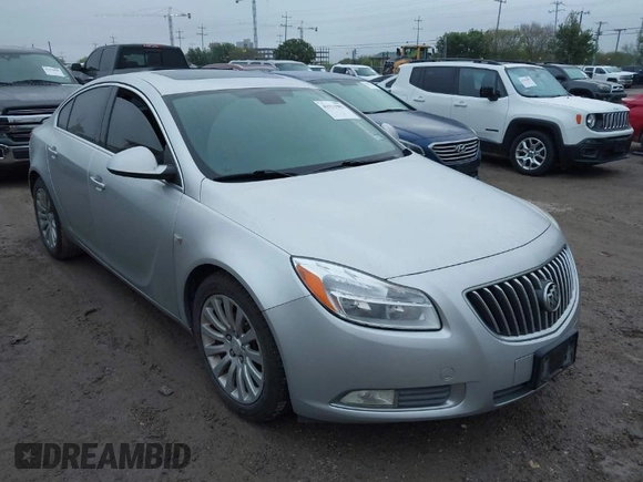 2011 Buick Regal CXL RL5 with VIN W04GT5GC1B1033048, listed as a IAAI auction lot 41911982 with 154,010 mi miles. Bid and sale history available at carsss.com. Image 1.