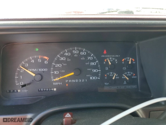 1996 Chevrolet Tahoe with VIN 3GNEK18RXTG149158, listed as a Copart auction lot 48880075 with 157,839 mi miles and Salvage Title. Bid and sale history available at carsss.com. Image 9.