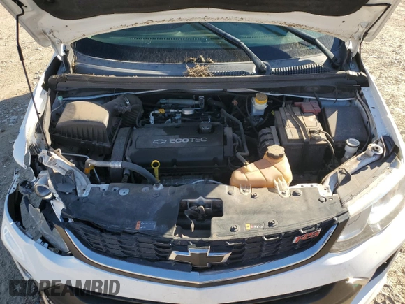 2018 Chevrolet Sonic LT z VIN 1G1JD6SH0J4131575, wystawiony jako Copart lot #86982344 z przebiegiem 81 862 mil mil oraz Szkoda całkowita • Salvage title. Historia ofert i sprzedaży dostępna na DreamBid. Obrazek 13.