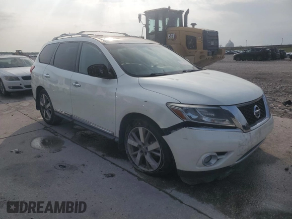 2016 Nissan Pathfinder SL with VIN 5N1AR2MN8GC666555, listed as a Copart auction lot 57964355 with 96,154 mi miles and Clean title. Bid and sale history available at DreamBid. Image 4.