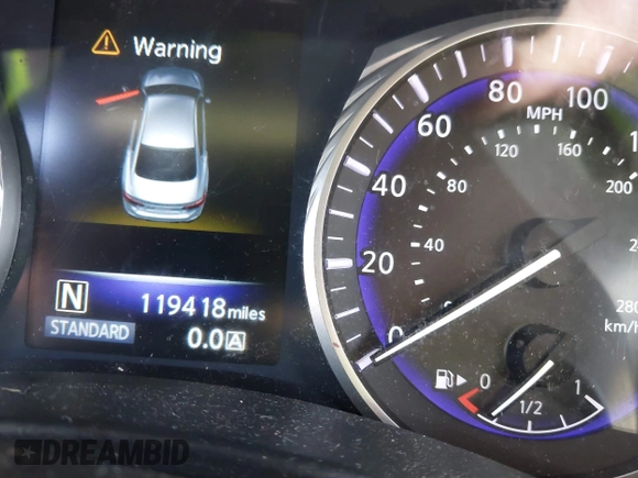 2014 Infiniti Q50 Premium with VIN JN1BV7AR9EM701624, listed as a IAAI auction lot 41711699 with 119,418 mi miles. Bid and sale history available at carsss.com. Image 15.