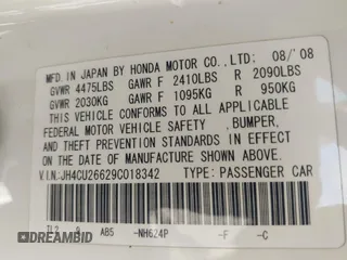 2009 Acura TSX с VIN JH4CU26629C018342, выставлен на аукционе IAAI как лот 42630067 с пробегом 180 271 миль миль и . История ставок и продаж доступна на DreamBid. Изображение 9.