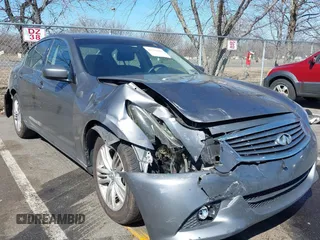 2012 Infiniti G37 x with VIN JN1CV6ARXCM671271, listed as a IAAI auction lot 41750450 with 196,004 mi miles. Bid and sale history available at carsss.com. Image 1.