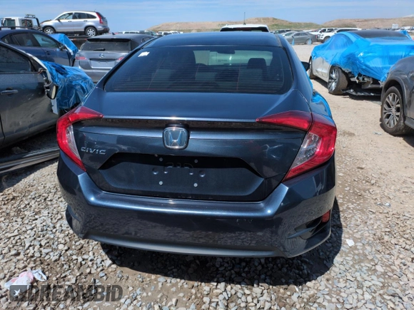 2017 Honda Civic Sedan LX with VIN 2HGFC2F51HH572008, listed as a Copart auction lot 51002125 with 103,088 mi miles and Salvage Title. Bid and sale history available at carsss.com. Image 6.