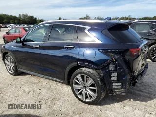 2021 Infiniti QX50 SENSORY with VIN 3PCAJ5CB3MF120474, listed as a Copart auction lot 79601944 with 17,395 mi miles and Salvage Title. Bid and sale history available at carsss.com. Image 2.
