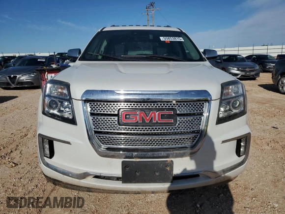 2016 GMC Terrain Denali with VIN 2GKFLVE34G6336385, listed as a Copart auction lot 55853815 with Not provided miles and Salvage title. Bid and sale history available at DreamBid. Image 5.