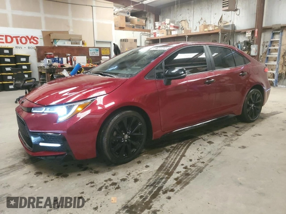 2022 Toyota Corolla SE with VIN 5YFS4MCE1NP123279, listed as a Copart auction lot 50740805 with 53,383 mi miles and Clean Title. Bid and sale history available at DreamBid. Image 1.