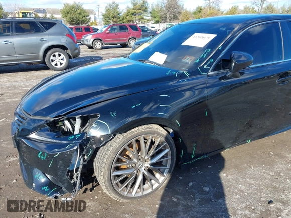 2015 Lexus IS 250 with VIN JTHCF1D22F5019222, listed as a IAAI auction lot 41205079 with 91,250 mi miles and . Bid and sale history available at DreamBid. Image 17.