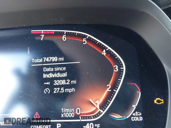 2019 BMW X5 xDrive40i with VIN 5UXCR6C50KLL08346, listed as a IAAI auction lot 41824070 with 75,000 mi miles and . Bid and sale history available at DreamBid. Image 16.