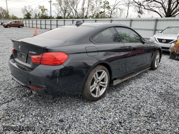 2014 BMW 4 Series 435i xDrive with VIN WBA3R5C53EK187833, listed as a Copart auction lot 46485875 with 0 mi miles and Clean Title. Bid and sale history available at carsss.com. Image 3.