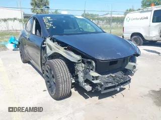 2021 Tesla Model Y Long Range with VIN 5YJYGDEE4MF076791, listed as a IAAI auction lot 41945750 with Not Provided miles and . Bid and sale history available at DreamBid. Image 1.
