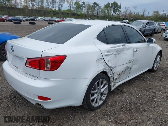 2013 Lexus IS 250 with VIN JTHCF5C21D5062052, listed as a IAAI auction lot 42121728 with 96,984 mi miles and . Bid and sale history available at DreamBid. Image 4.