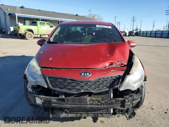 2015 Kia Rio LX with VIN KNADM4A37F6463794, listed as a Copart auction lot 46858735 with 164,081 mi miles and Salvage Title. Bid and sale history available at carsss.com. Image 5.