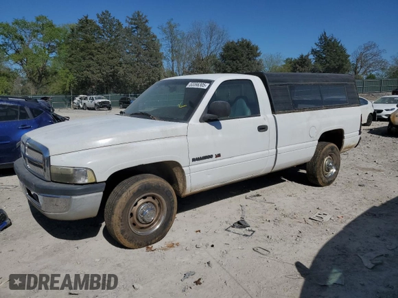2001 Dodge Ram 2500 with VIN 3B7KC26Z91M267198, listed as a Copart auction lot 53396305 with 186,550 mi miles and Clean Title. Bid and sale history available at carsss.com. Image 1.