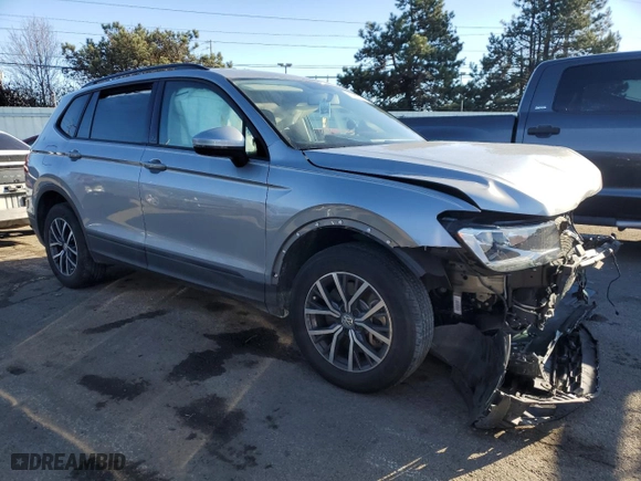 2021 Volkswagen Tiguan S with VIN 3VV1B7AX7MM005980, listed as a Copart auction lot 42827715 with 34,940 mi miles and Salvage Title. Bid and sale history available at carsss.com. Image 4.