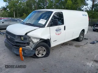 2006 Chevrolet Express Cargo Van with VIN 1GCGG25V161167660, listed as a IAAI auction lot 41902910 with 294,970 mi miles. Bid and sale history available at carsss.com. Image 2.