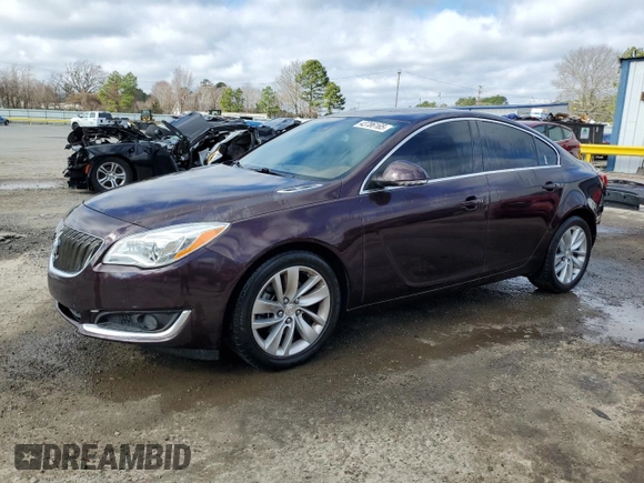 2017 Buick Regal Premium II with VIN 2G4GR5GX0H9131544, listed as a Copart auction lot 43786165 with 122,983 mi miles and Salvage Title. Bid and sale history available at carsss.com. Image 1.