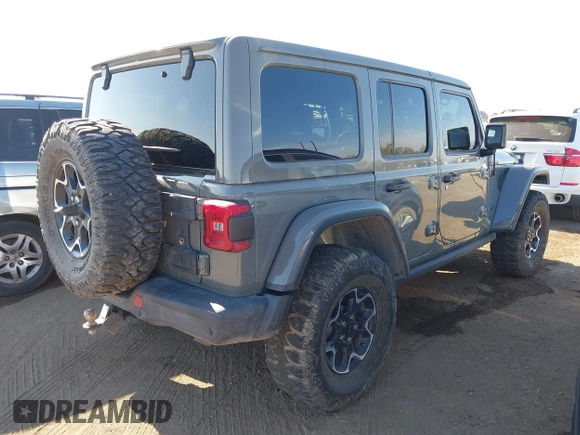 2022 Jeep Wrangler Unlimited Rubicon with VIN 1C4JJXR61NW160832, listed as a IAAI auction lot 39421092 with 32,347 mi miles and . Bid and sale history available at DreamBid. Image 4.