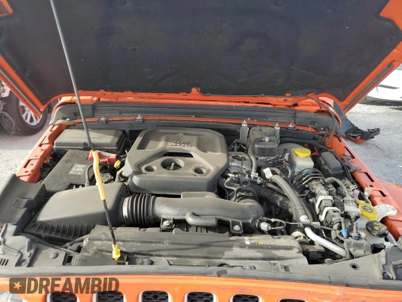 2018 Jeep Wrangler Unlimited Sahara with VIN 1C4HJXEN2JW326894, listed as a Copart auction lot 59691955 with 53,141 mi miles and Salvage title. Bid and sale history available at DreamBid. Image 12.