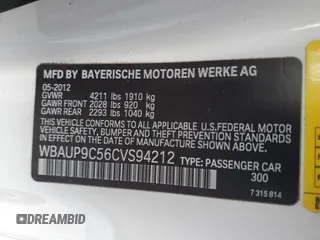 2012 BMW 1 Series 128i z VIN WBAUP9C56CVS94212, wystawiony jako Copart lot #81246514 z przebiegiem Nie podano mil oraz Czysty tytuł • Clean title. Historia ofert i sprzedaży dostępna na DreamBid. Obrazek 13.