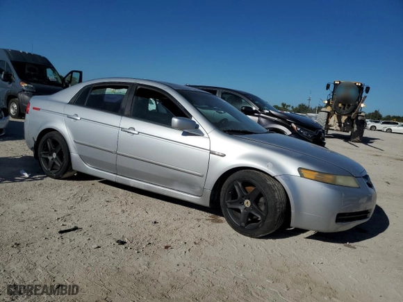 2005 Acura TL with VIN 19UUA66215A079532, listed as a Copart auction lot 49675835 with 0 mi miles and Salvage Title. Bid and sale history available at carsss.com. Image 4.