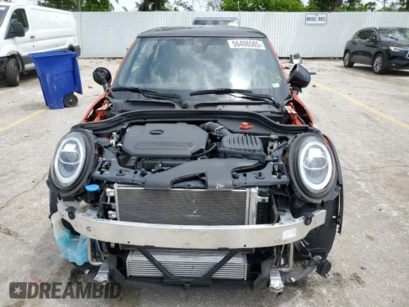 2021 MINI Hardtop Cooper with VIN WMWXR3C03M2N94446, listed as a Copart auction lot 56406585 with 25,240 mi miles and Salvage title. Bid and sale history available at DreamBid. Image 5.