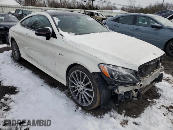 2018 Mercedes-Benz C 43 AMG with VIN WDDWJ6EB8JF671795, listed as a Copart auction lot 44169225 with 114,093 mi miles and Clean Title. Bid and sale history available at DreamBid. Image 4.