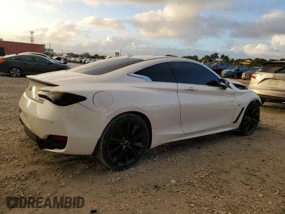 2020 Infiniti Q60 Red Sport 400 with VIN JN1FV7EL6LM460268, listed as a Copart auction lot 85434634 with 19,046 mi miles and Clean title. Bid and sale history available at DreamBid. Image 3.