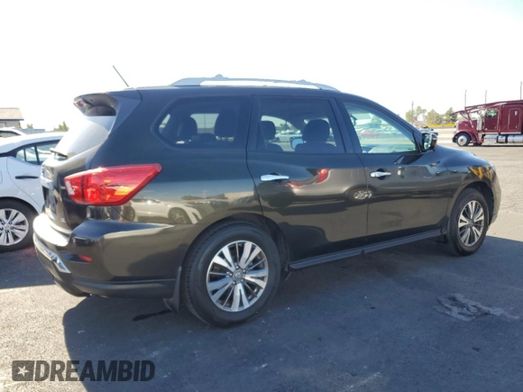 2017 Nissan Pathfinder S with VIN 5N1DR2MN7HC635683, listed as a Copart auction lot 63705305 with 117,287 mi miles and Clean title. Bid and sale history available at DreamBid. Image 3.