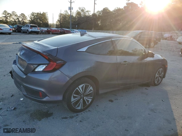 2016 Honda Civic Coupe EX-T with VIN 2HGFC3B35GH353321, listed as a Copart auction lot 82685664 with 101,397 mi miles and Salvage Title. Bid and sale history available at carsss.com. Image 3.