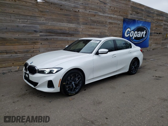 2025 BMW 3 Series 330i xDrive with VIN 3MW89CW0XS8F01114, listed as a Copart auction lot 85291244 with 891 mi miles and Clean Title. Bid and sale history available at carsss.com. Image 1.