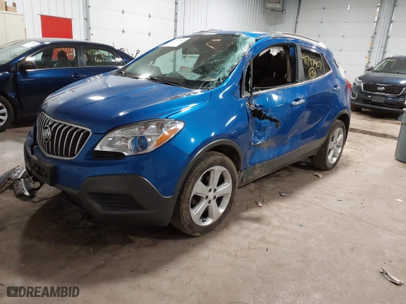 2015 Buick Encore with VIN KL4CJASB0FB235388, listed as a IAAI auction lot 41747907 with 56,846 mi miles. Bid and sale history available at carsss.com. Image 17.